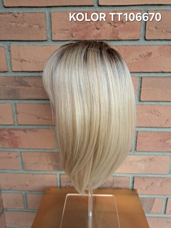 Topper "Asia" baza13/20 cm z grzywką, długość włosa ok. 40 cm - obrazek 4
