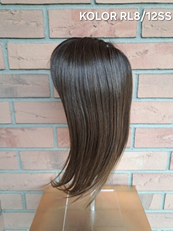 Topper "Asia" baza13/20 cm z grzywką, długość włosa ok. 40 cm - obrazek 5
