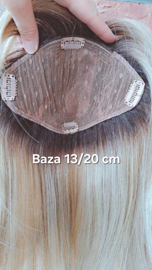 Topper "Asia" baza13/20 cm z grzywką, długość włosa ok. 40 cm - obrazek 17