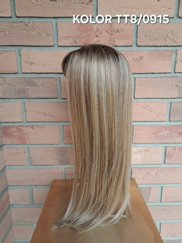Topper „Sylwia” baza 8/16 cm z grzywką, długość włosa ok. 50 cm - obrazek 4