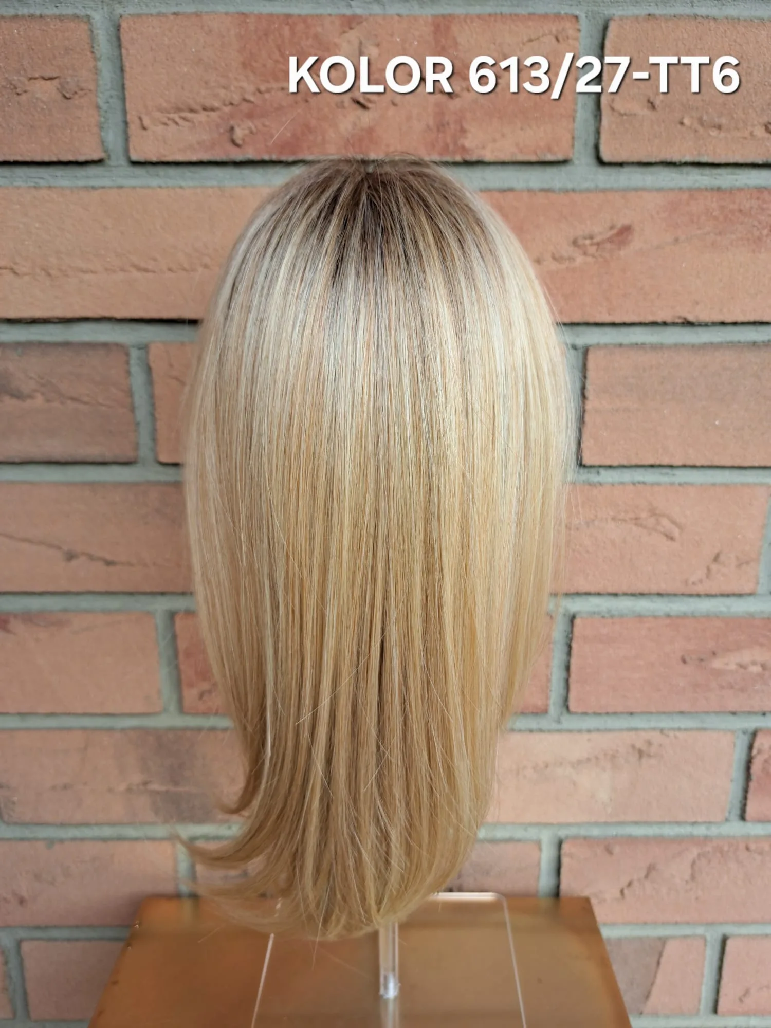 Topper „Neks” baza  mono top 7/12 cm, długość włosa ok. 35 cm - obrazek 9