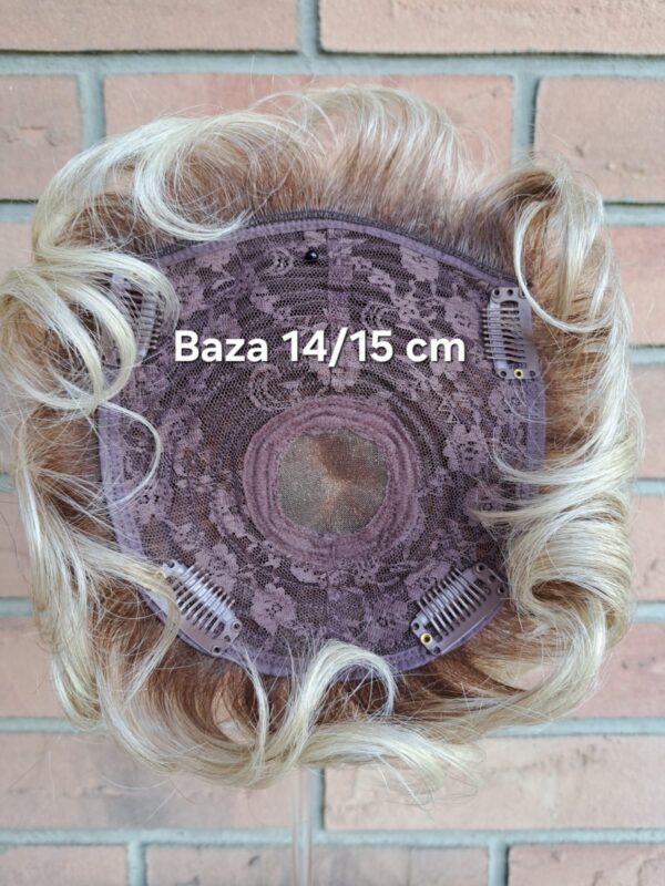 Topper "Iza" baza 14/15 cm Mono Top, krótki kręcony włos - obrazek 16