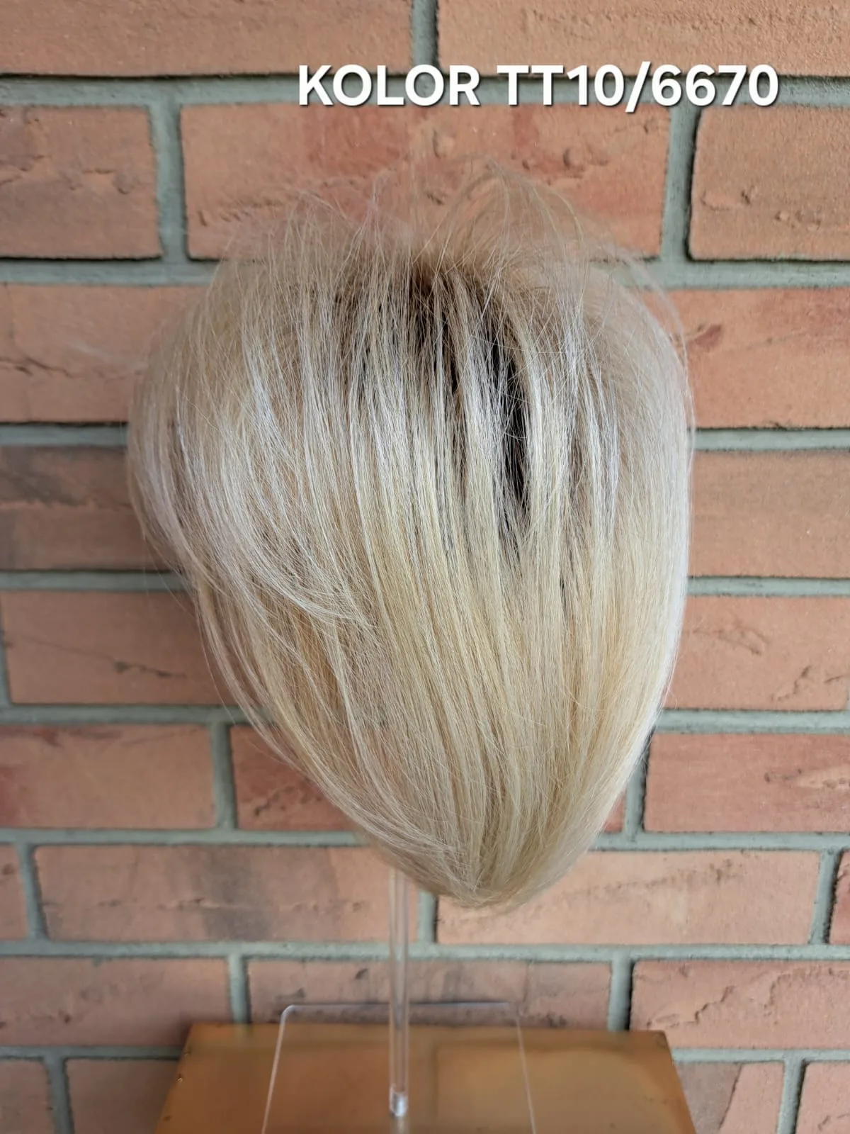 Topper "Syntia", baza 12x15 cm, długość włosa ok. 25 cm - obrazek 15