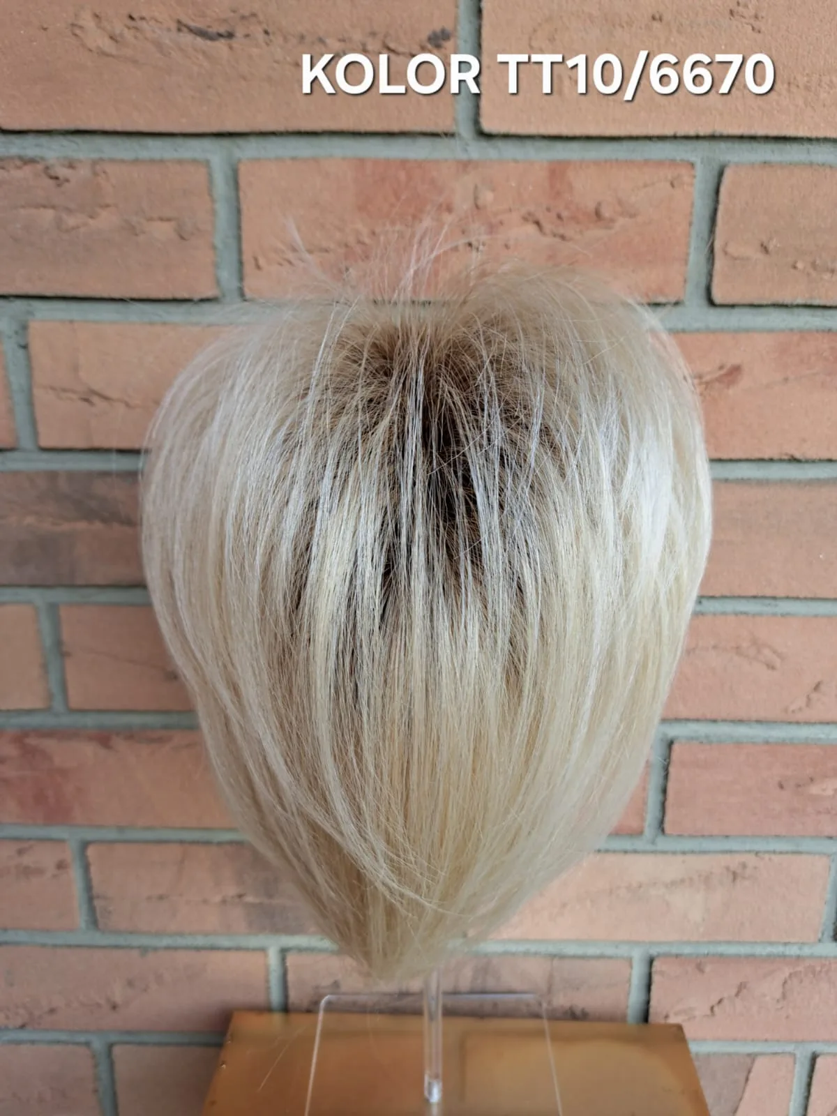 Topper "Syntia", baza 12x15 cm, długość włosa ok. 25 cm - obrazek 16