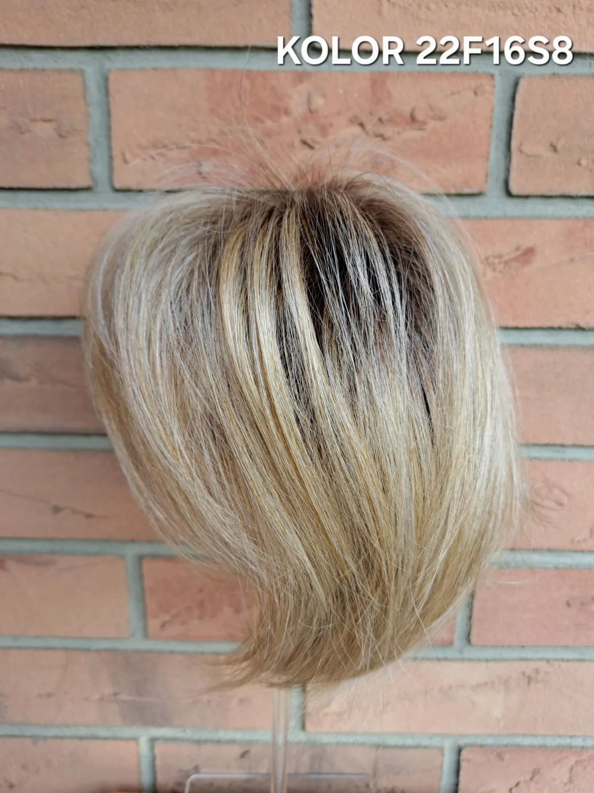 Topper "Syntia", baza 12x15 cm, długość włosa ok. 25 cm - obrazek 19