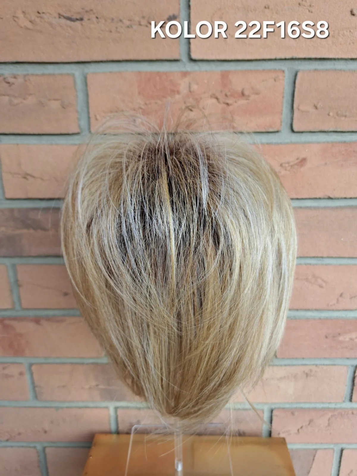 Topper "Syntia", baza 12x15 cm, długość włosa ok. 25 cm - obrazek 20