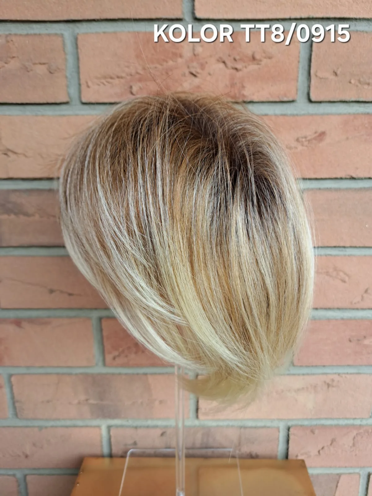 Topper "Syntia", baza 12x15 cm, długość włosa ok. 25 cm - obrazek 29