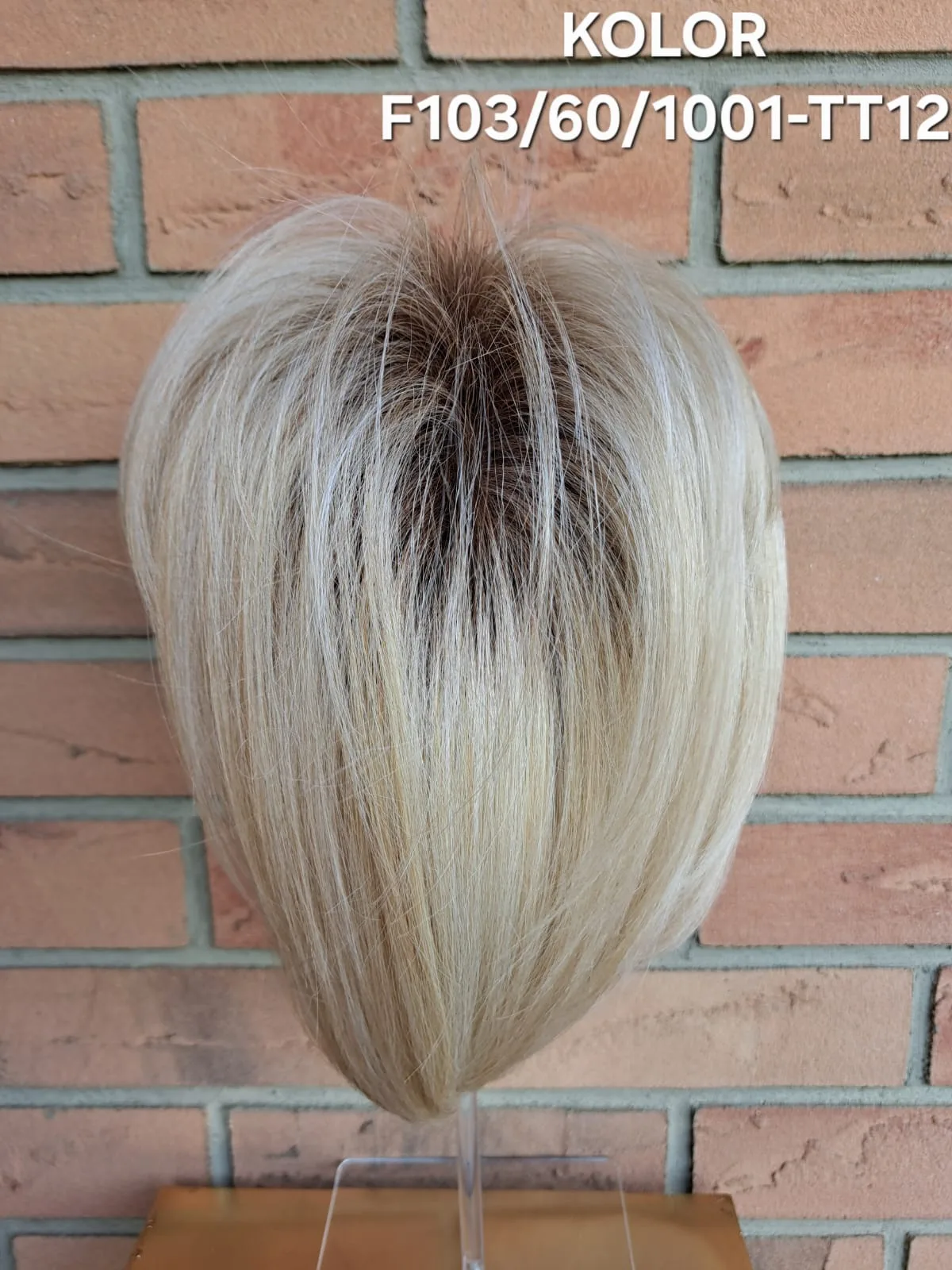 Topper "Syntia", baza 12x15 cm, długość włosa ok. 25 cm - obrazek 43