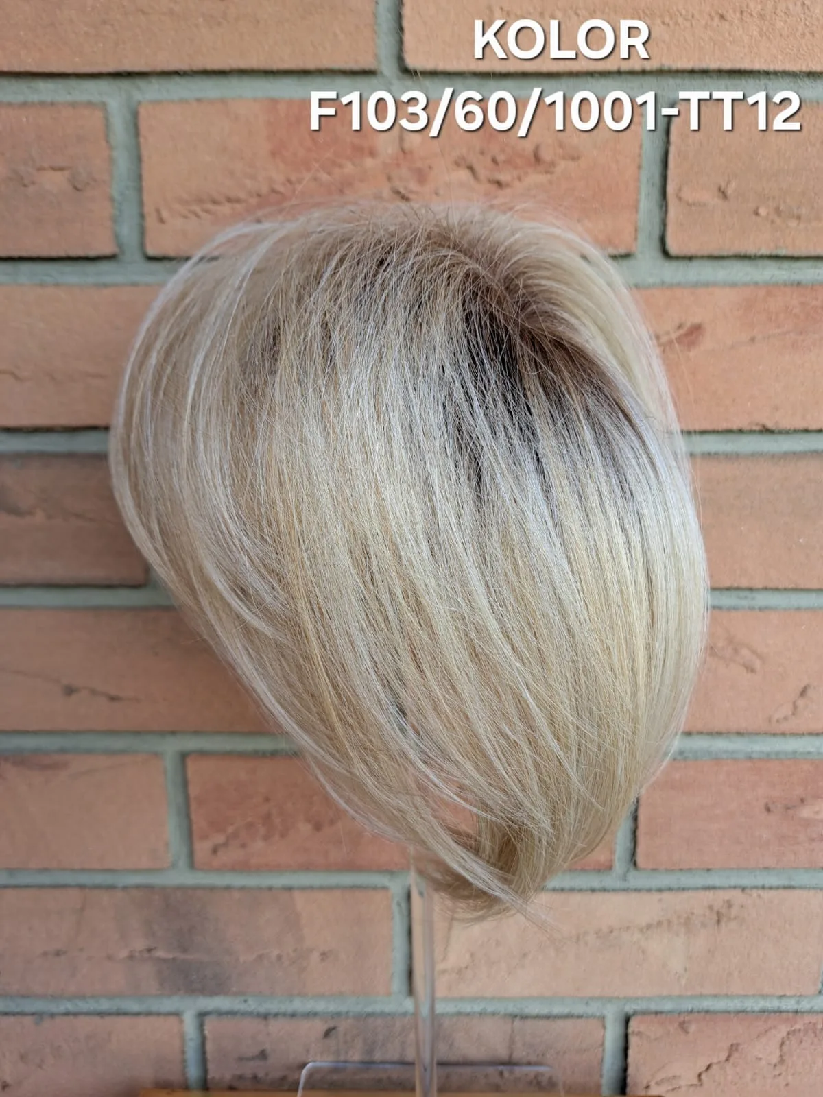 Topper "Syntia", baza 12x15 cm, długość włosa ok. 25 cm - obrazek 44