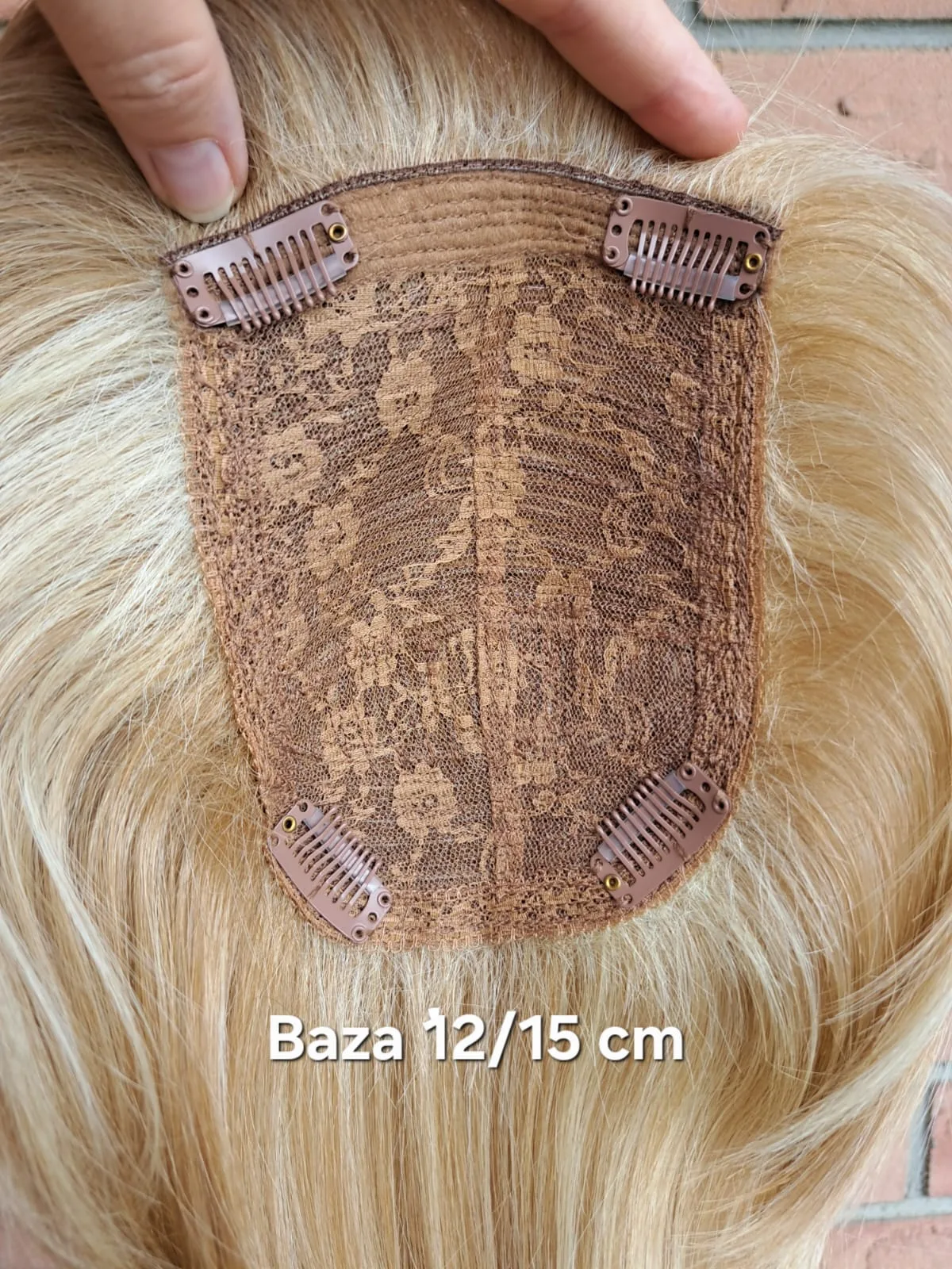 Topper "Syntia", baza 12x15 cm, długość włosa ok. 25 cm - obrazek 47