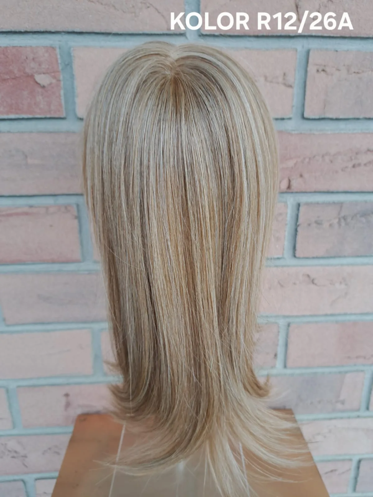 Topper „Neks” baza  mono top 7/12 cm, długość włosa ok. 35 cm - obrazek 11