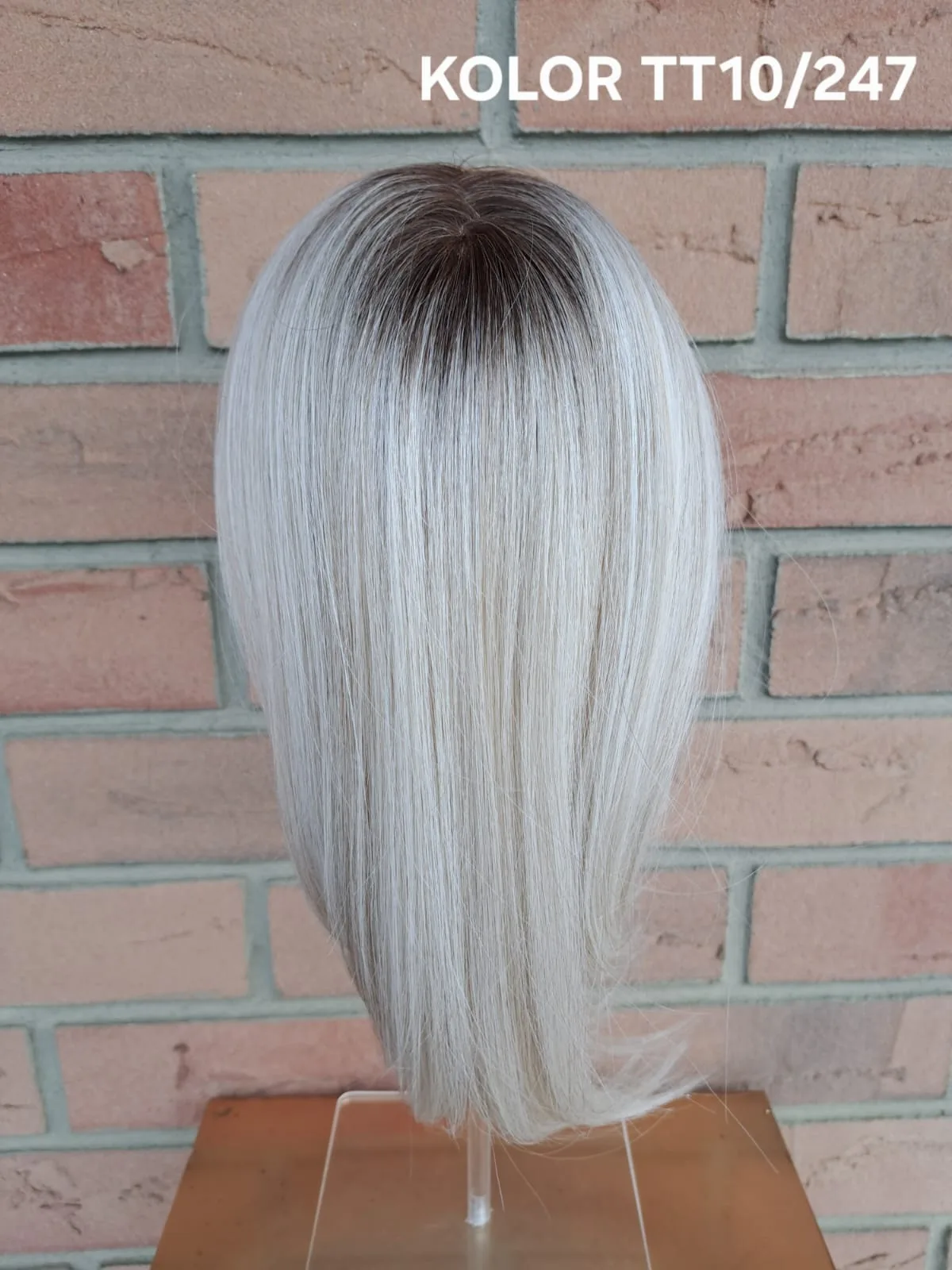 Topper „Neks” baza  mono top 7/12 cm, długość włosa ok. 35 cm - obrazek 12