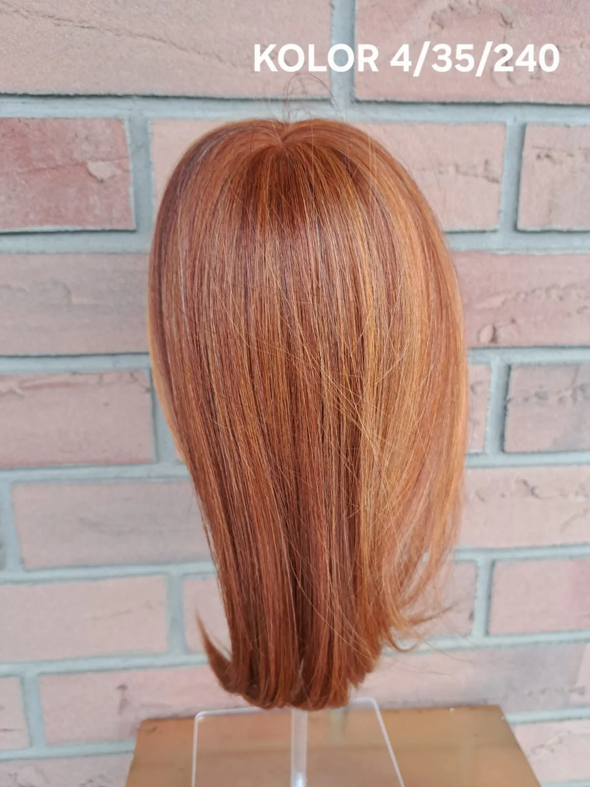 Topper „Neks” baza  mono top 7/12 cm, długość włosa ok. 35 cm - obrazek 13