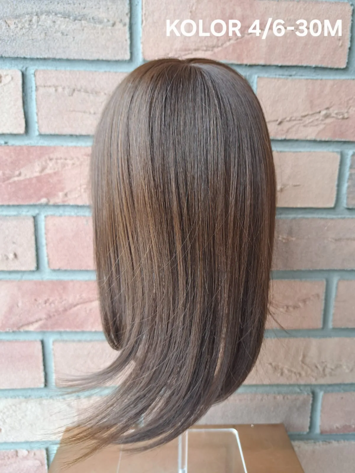 Topper „Neks” baza  mono top 7/12 cm, długość włosa ok. 35 cm - obrazek 14