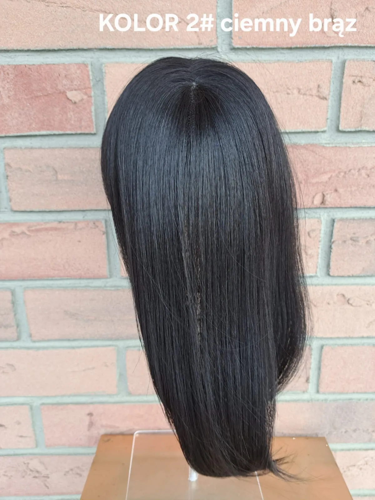 Topper „Neks” baza  mono top 7/12 cm, długość włosa ok. 35 cm - obrazek 16