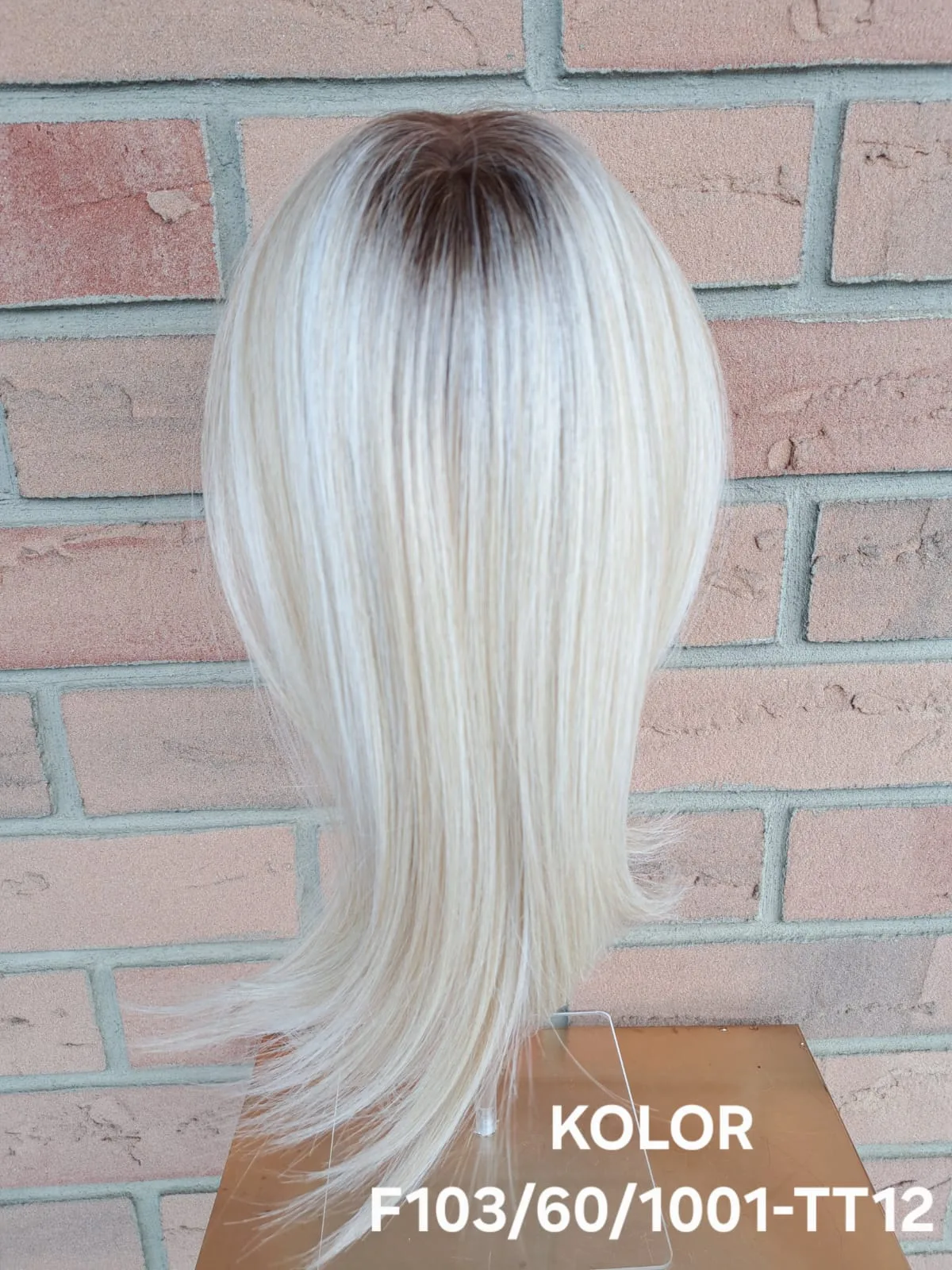 Topper „Neks” baza  mono top 7/12 cm, długość włosa ok. 35 cm - obrazek 17