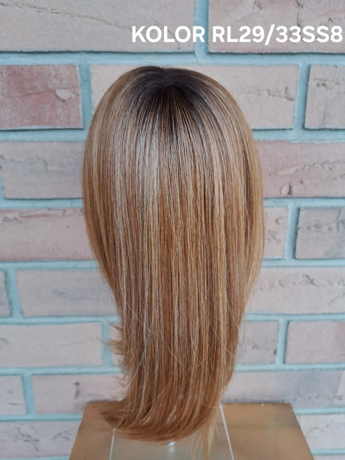 Topper „Neks” baza  mono top 7/12 cm, długość włosa ok. 35 cm - obrazek 19