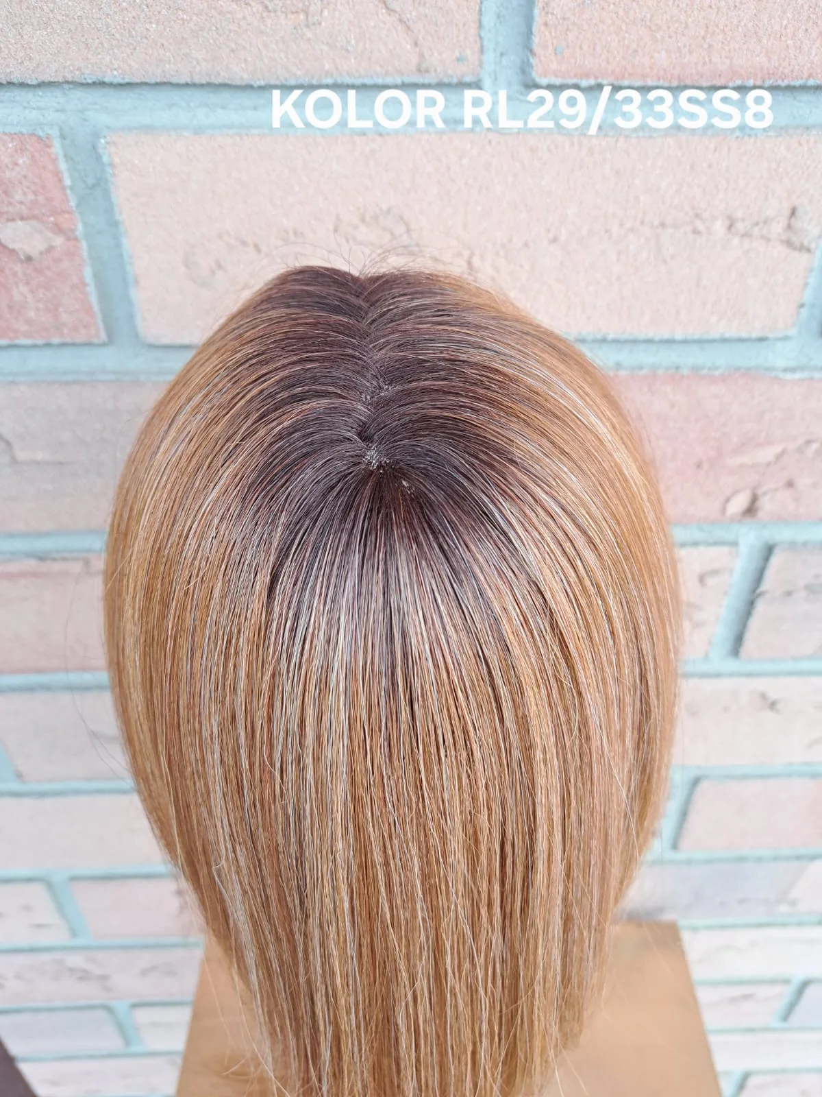 Topper „Neks” baza  mono top 7/12 cm, długość włosa ok. 35 cm - obrazek 20