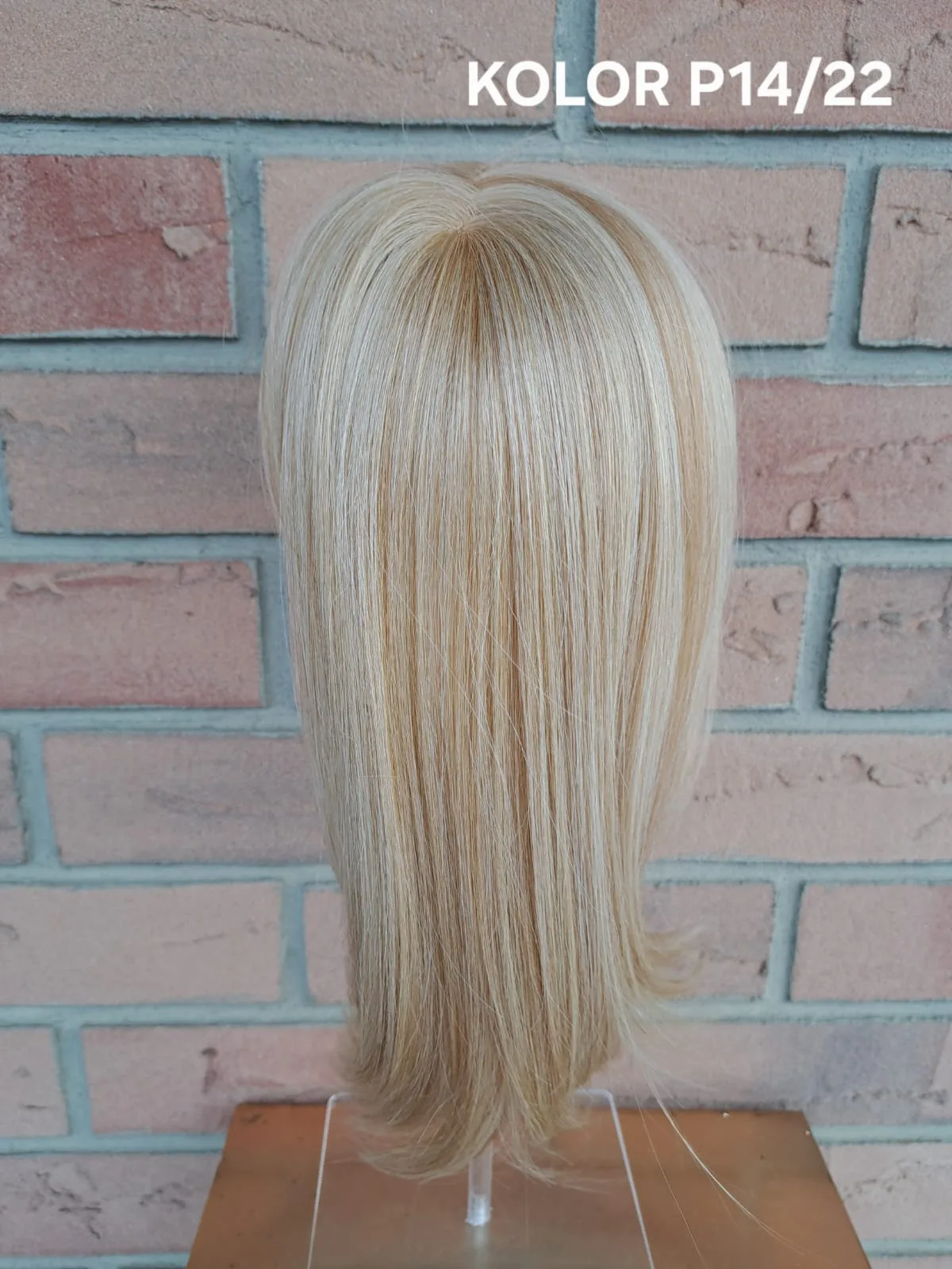 Topper „Neks” baza  mono top 7/12 cm, długość włosa ok. 35 cm - obrazek 22