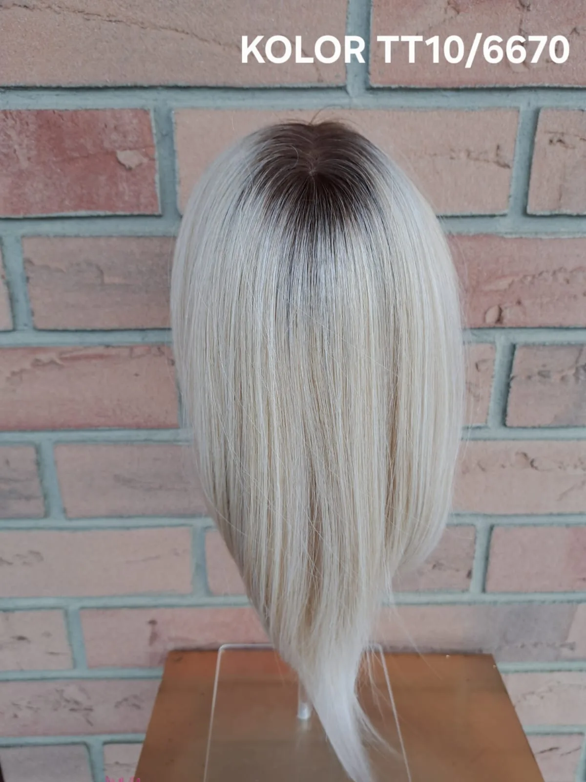 Topper „Neks” baza  mono top 7/12 cm, długość włosa ok. 35 cm - obrazek 23