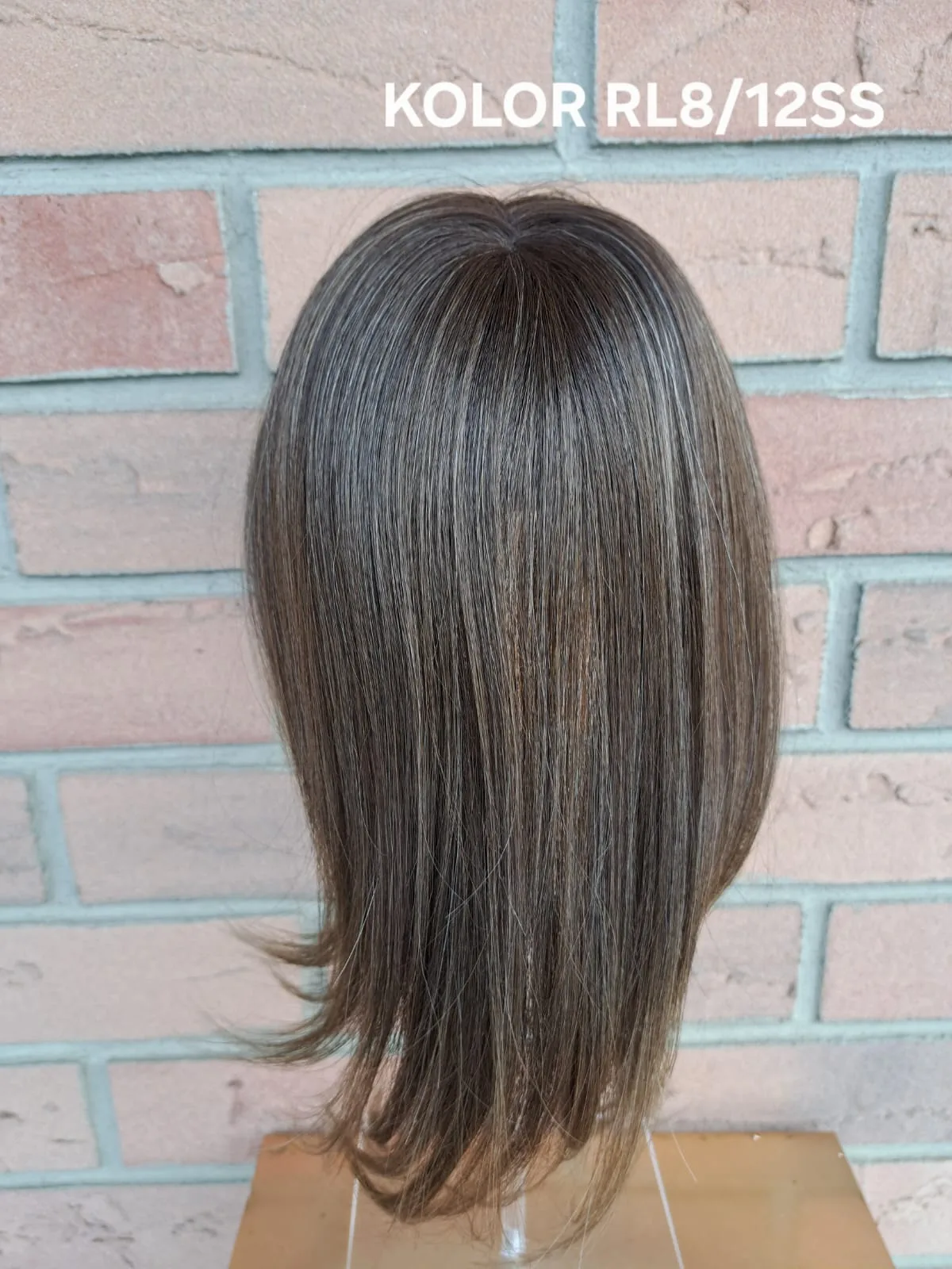 Topper „Neks” baza  mono top 7/12 cm, długość włosa ok. 35 cm - obrazek 24