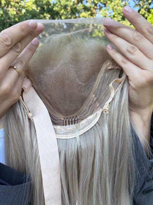 Peruka "Milena" Lace Front 13*6, chłodny jasny blond - obrazek 5