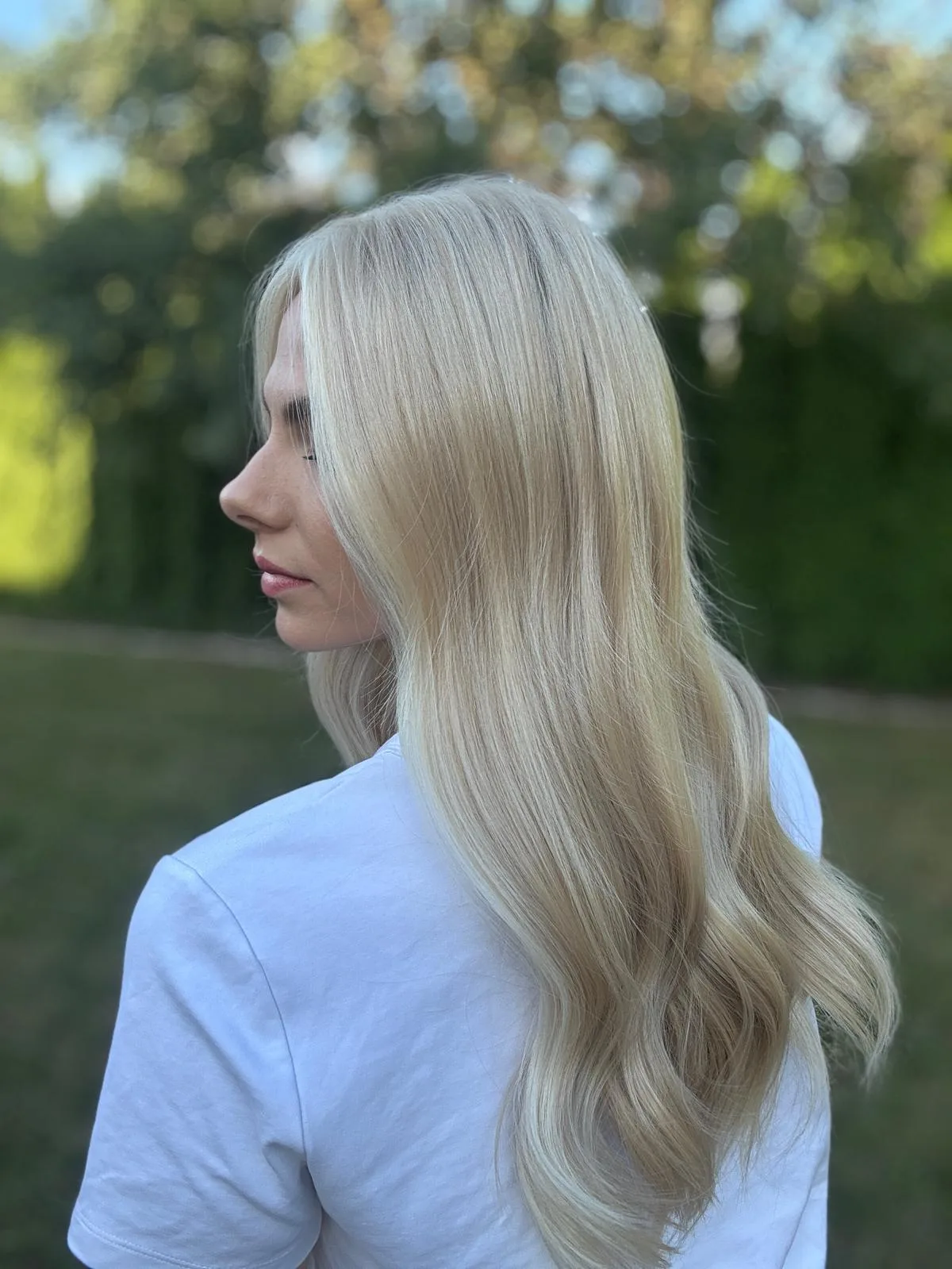 Peruka „Selina” Lace Front 13*6, chłodny jasny blond - obrazek 2