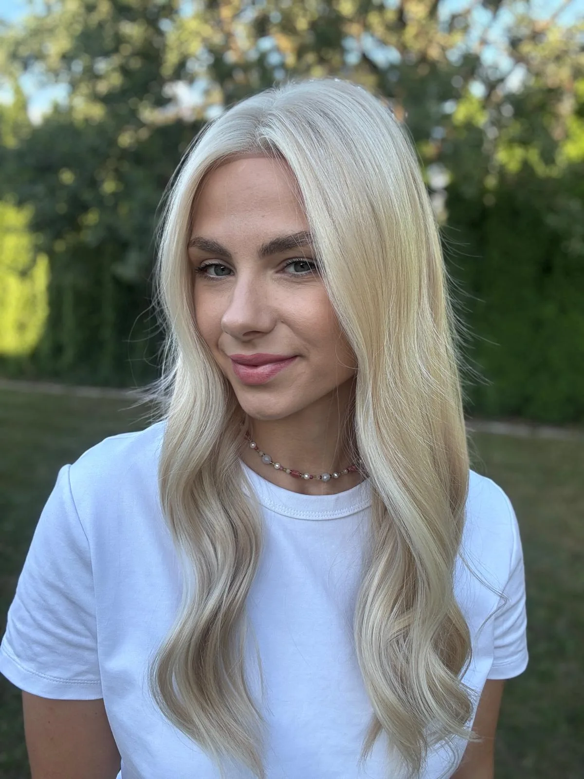 Peruka „Selina” Lace Front 13*6, chłodny jasny blond
