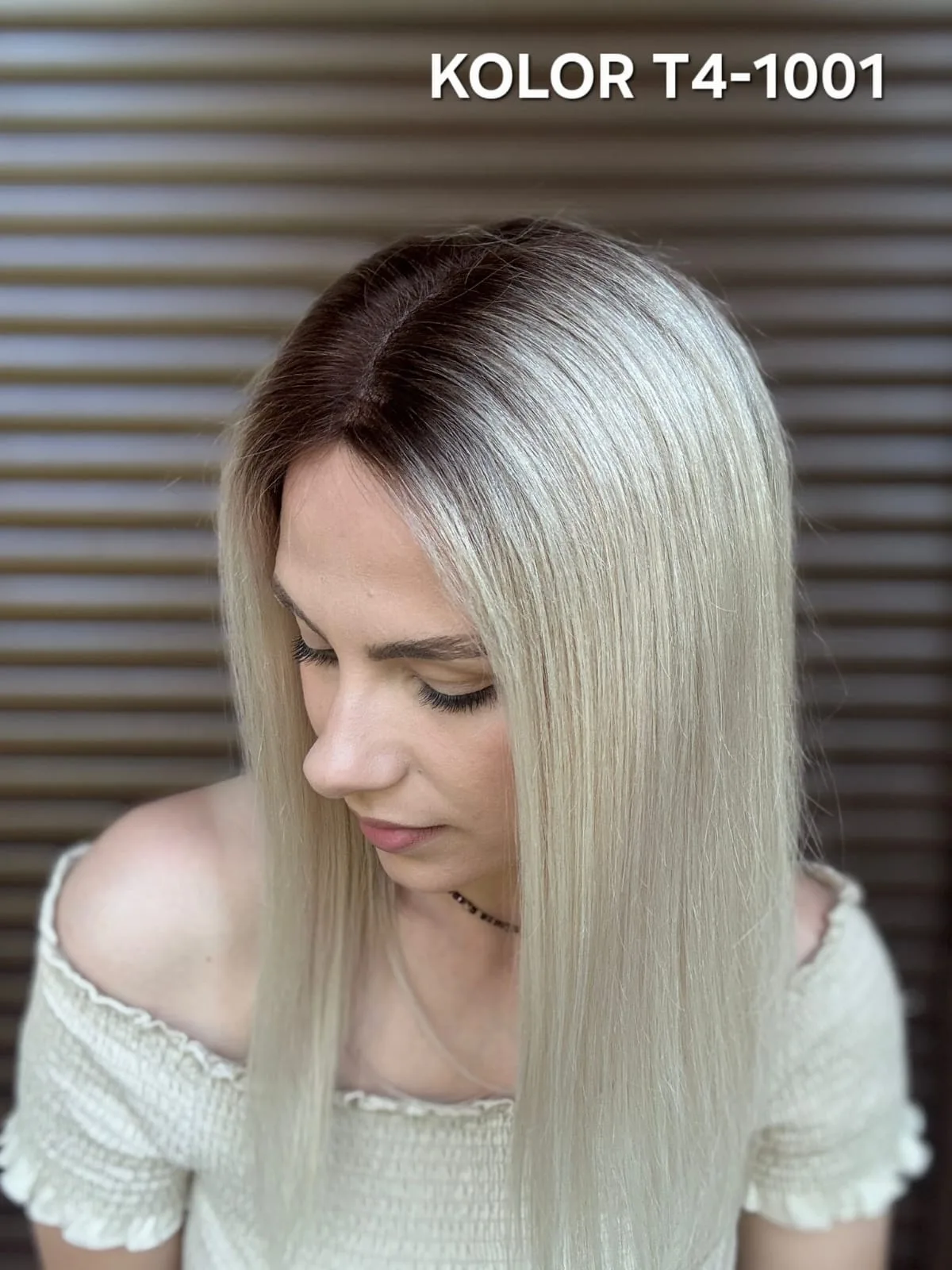 Topper "Camelia" włos naturalny, baza 20/20 cm - obrazek 8