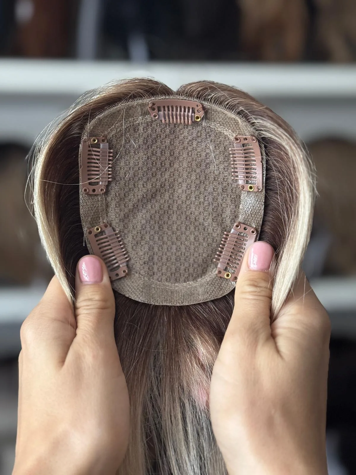 Topper ,,Hawana" włos naturalny, baza 10/12 cm - obrazek 19