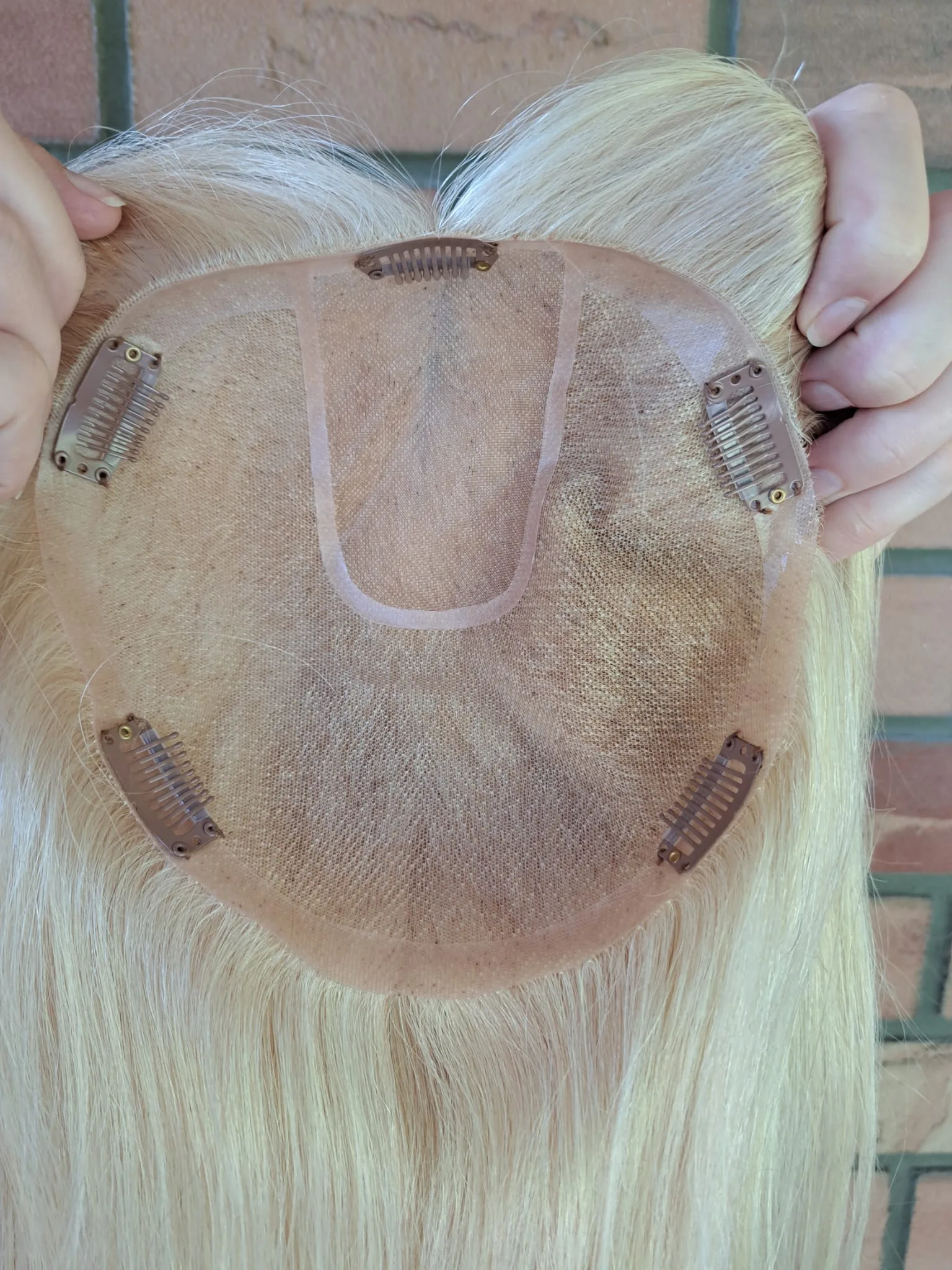 Topper "Camelia" włos naturalny, baza 20/20 cm - obrazek 17