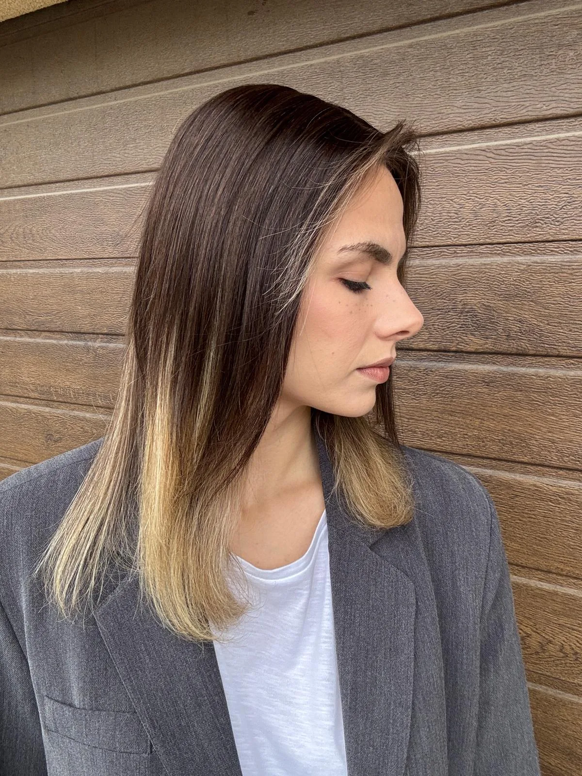 Topper "Lili" włos naturalny, baza 7/13 cm - obrazek 3