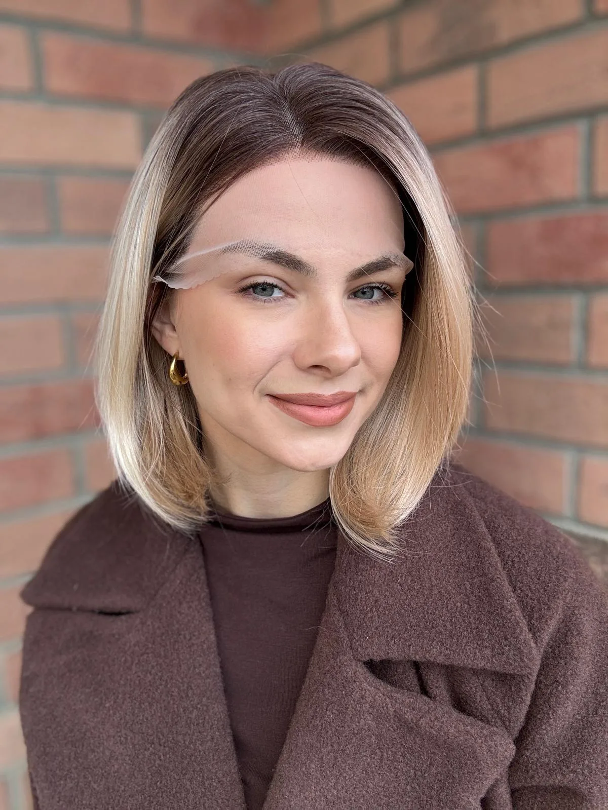 Peruka "Pola" Lace front 13*6 blond/brąz