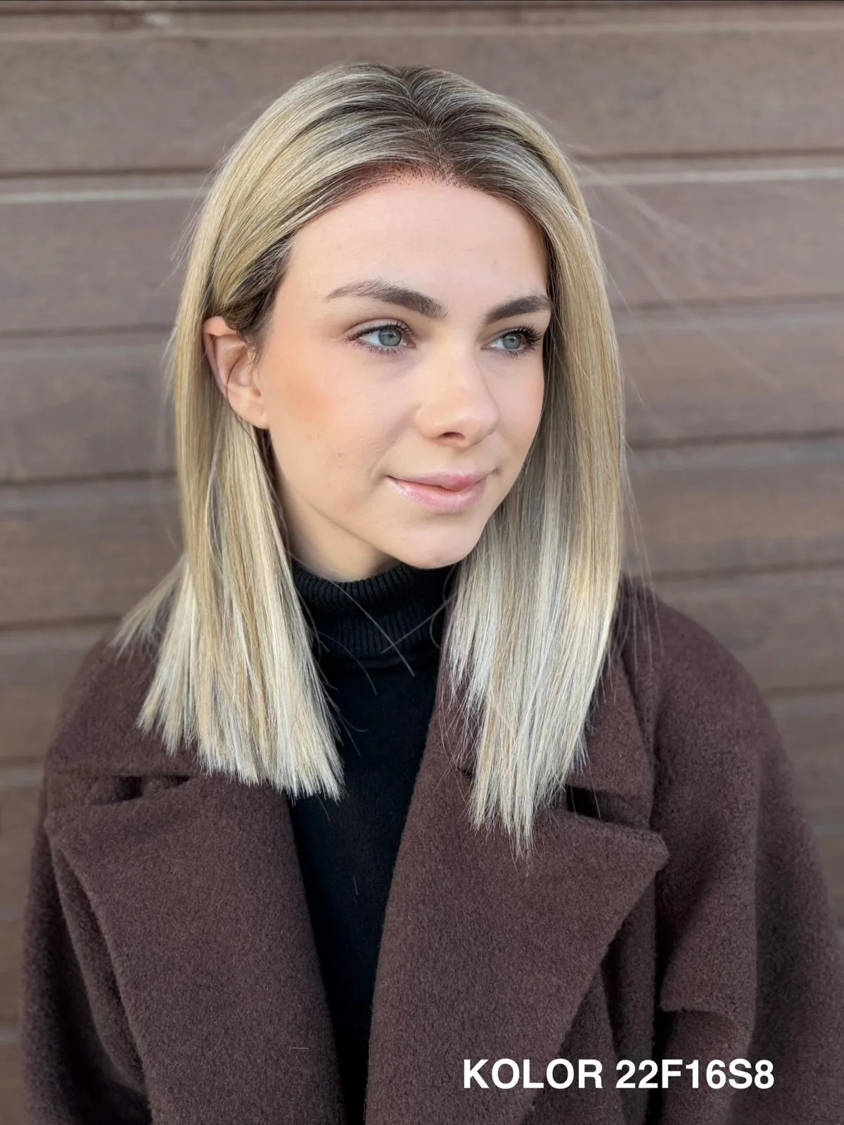 Peruka "Justyna" Mono top, dostępna w kilku kolorach - obrazek 7