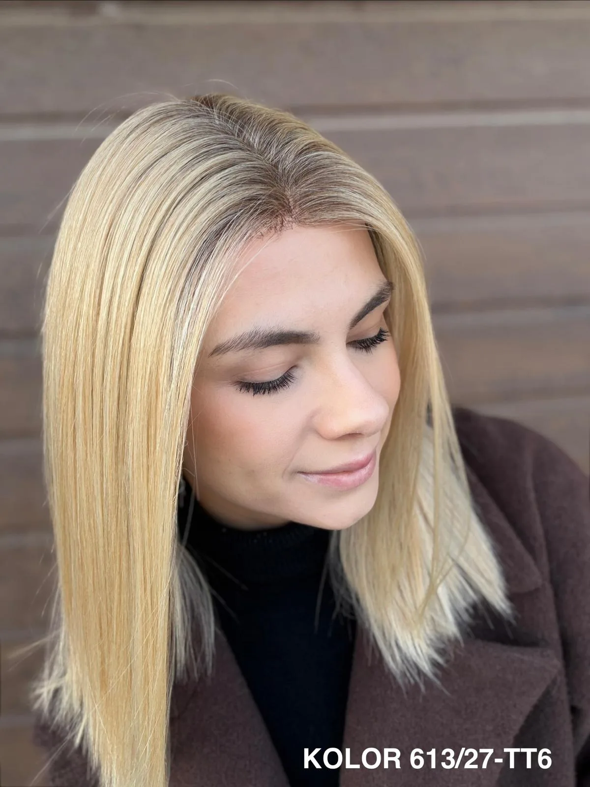 Peruka "Justyna" Mono top, dostępna w kilku kolorach - obrazek 15