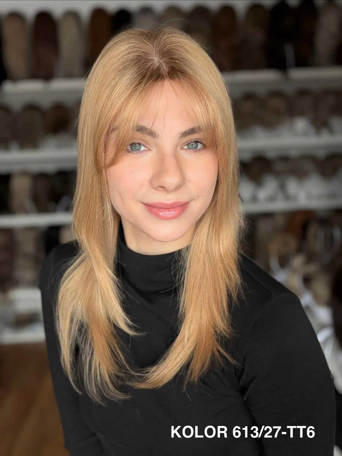 Peruka "Aleksa" włos naturalny blond/brąz - obrazek 8